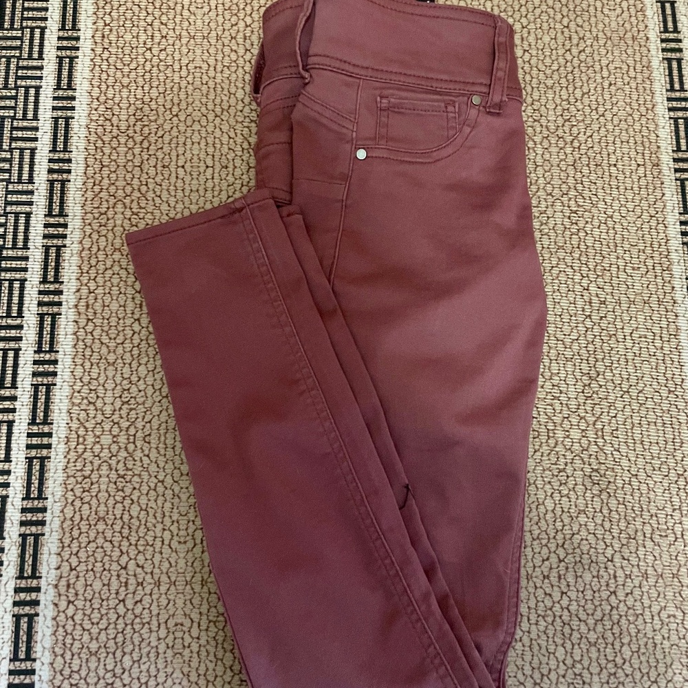 Light Maroon Skinny Pants - Picture 1 of 1
